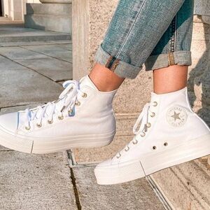 Elevated Gold Platform Chuck Taylor All Star